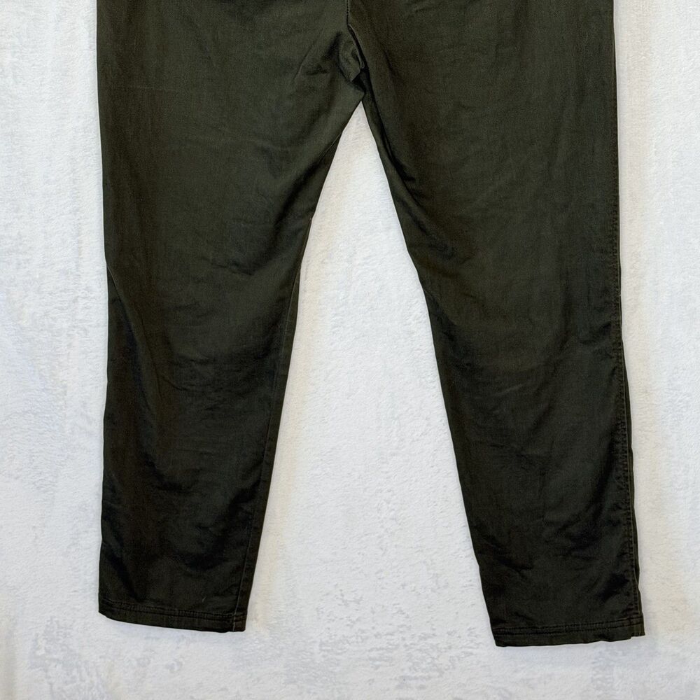 Old Navy Pixie Sateen Pants Women's 10 Tapered Ankle Stretch Olive Green Casual - Picture 10 of 16
